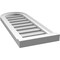 Ekena Millwork Round Top Surface Mount PVC Gable Vent: Functional, w/ 2"W x 2"P Brickmould Sill Frame, 12"W x 30"H GVPRT12X3003SF - alternate 5